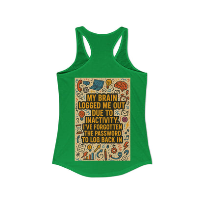 Logged Out Women's Racerback Tank