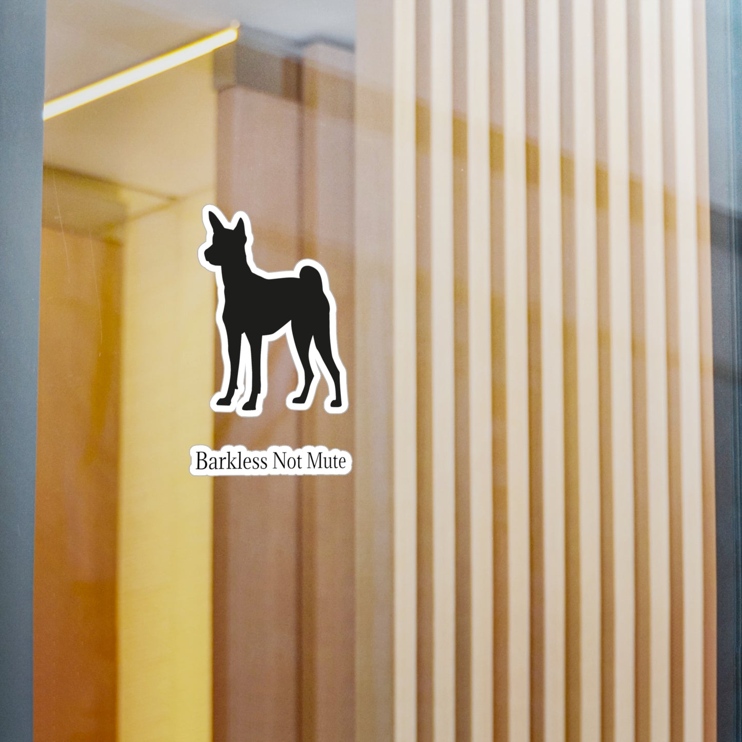 Barkless Not Mute Vinyl Decal