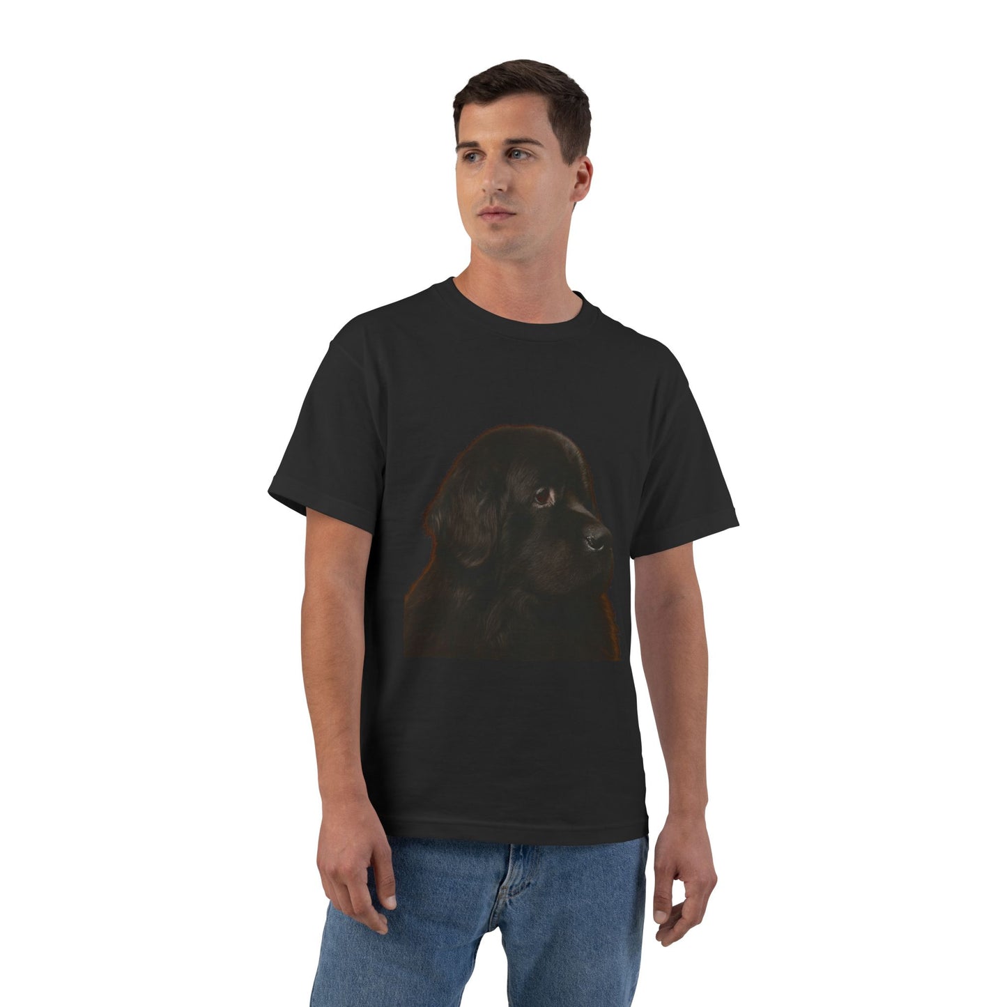 Newfie Head Men's Short-Sleeve Crewneck Tee