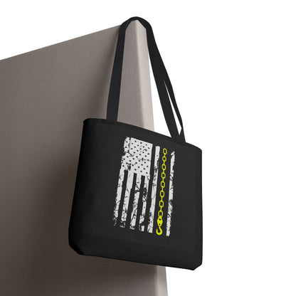 Thin Yellow Line Tote Bag