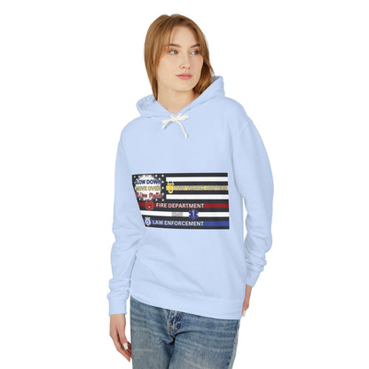 Slow Down Move Over Flag Unisex Lightweight Hoodie
