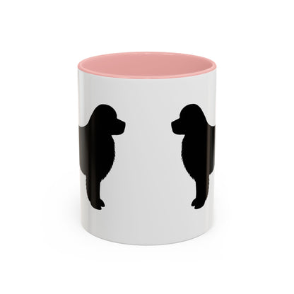 Newfie Silhouette 2-Tone Coffee Mug