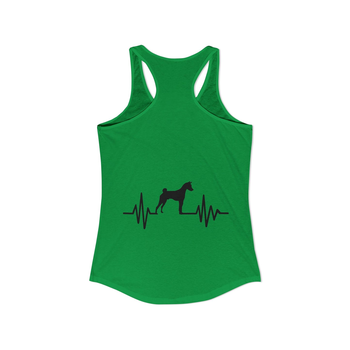 My Heart Beats For Basenjis Women's Racerback Tank