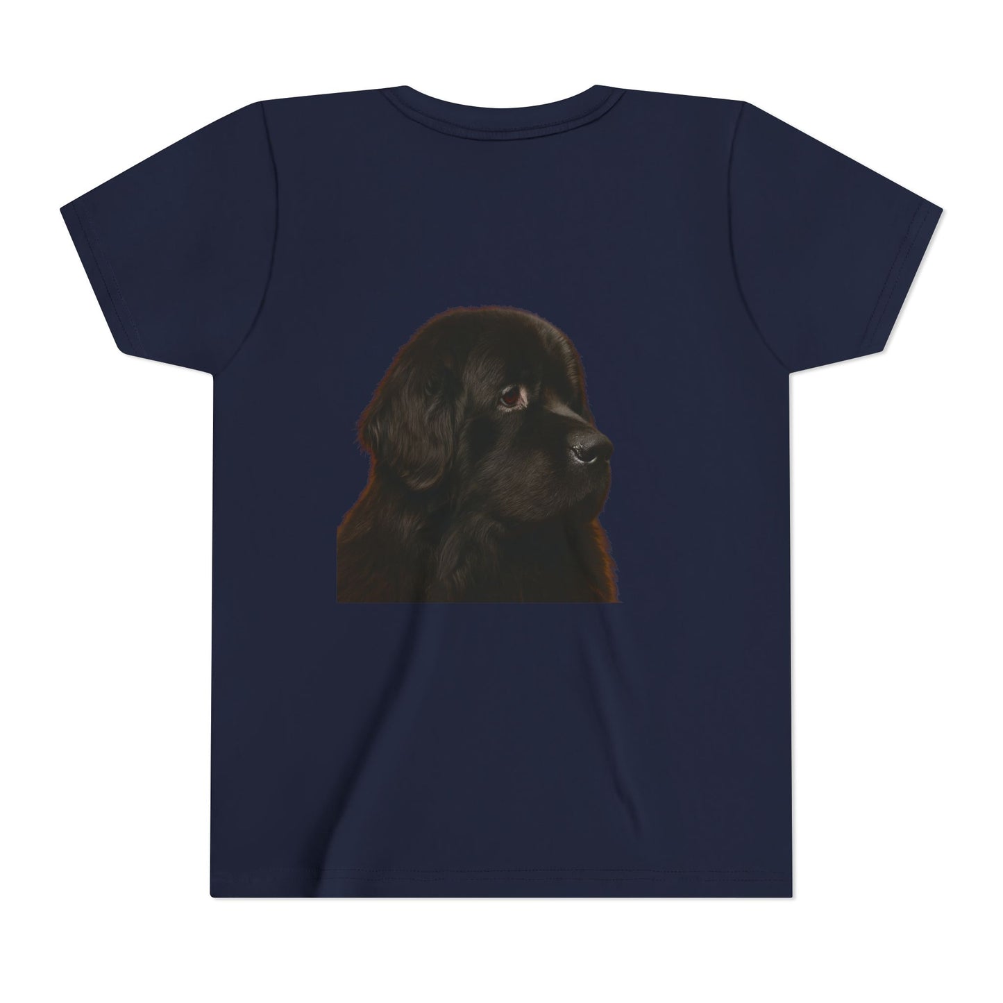 Newfie Head Youth Unisex Short Sleeve Crewneck Tee