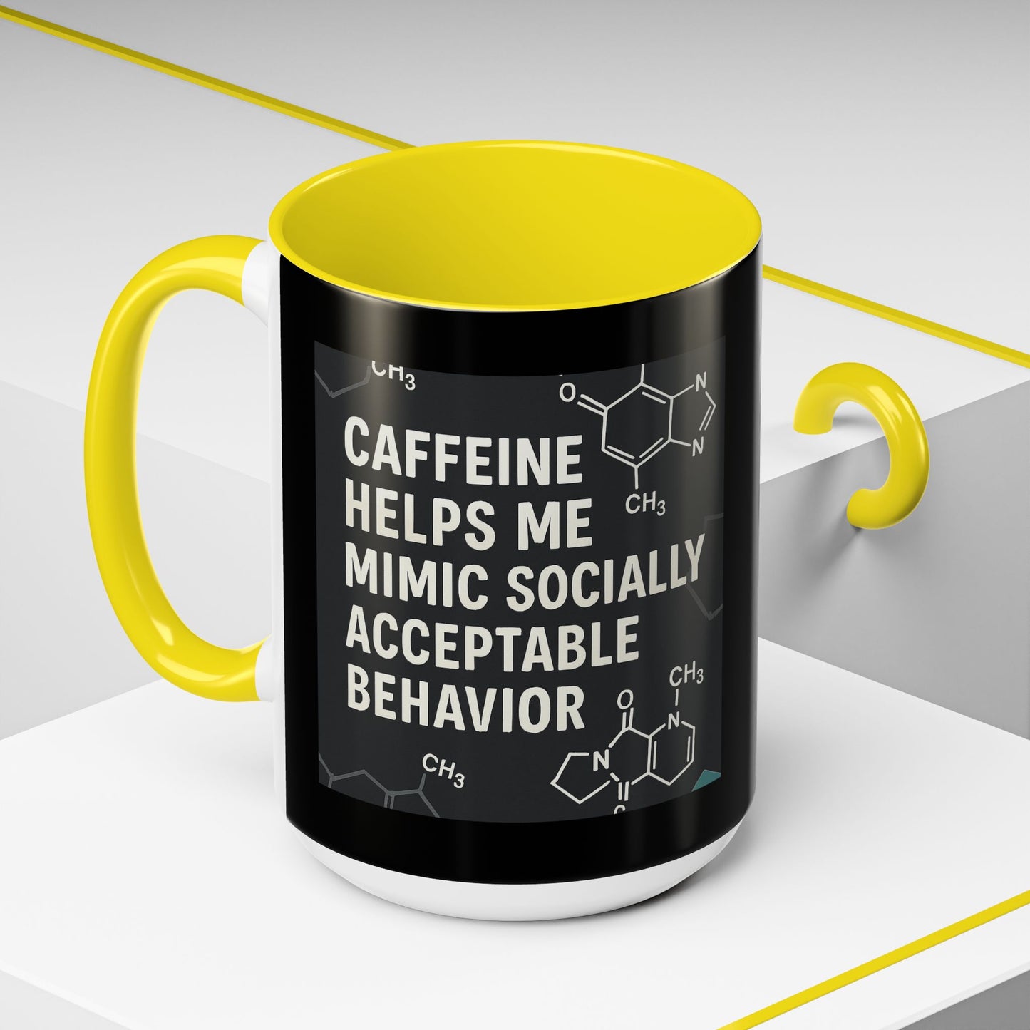 Socially Acceptable 2-Tone Coffee Mug