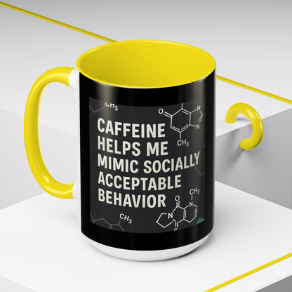 Socially Acceptable 2-Tone Coffee Mug