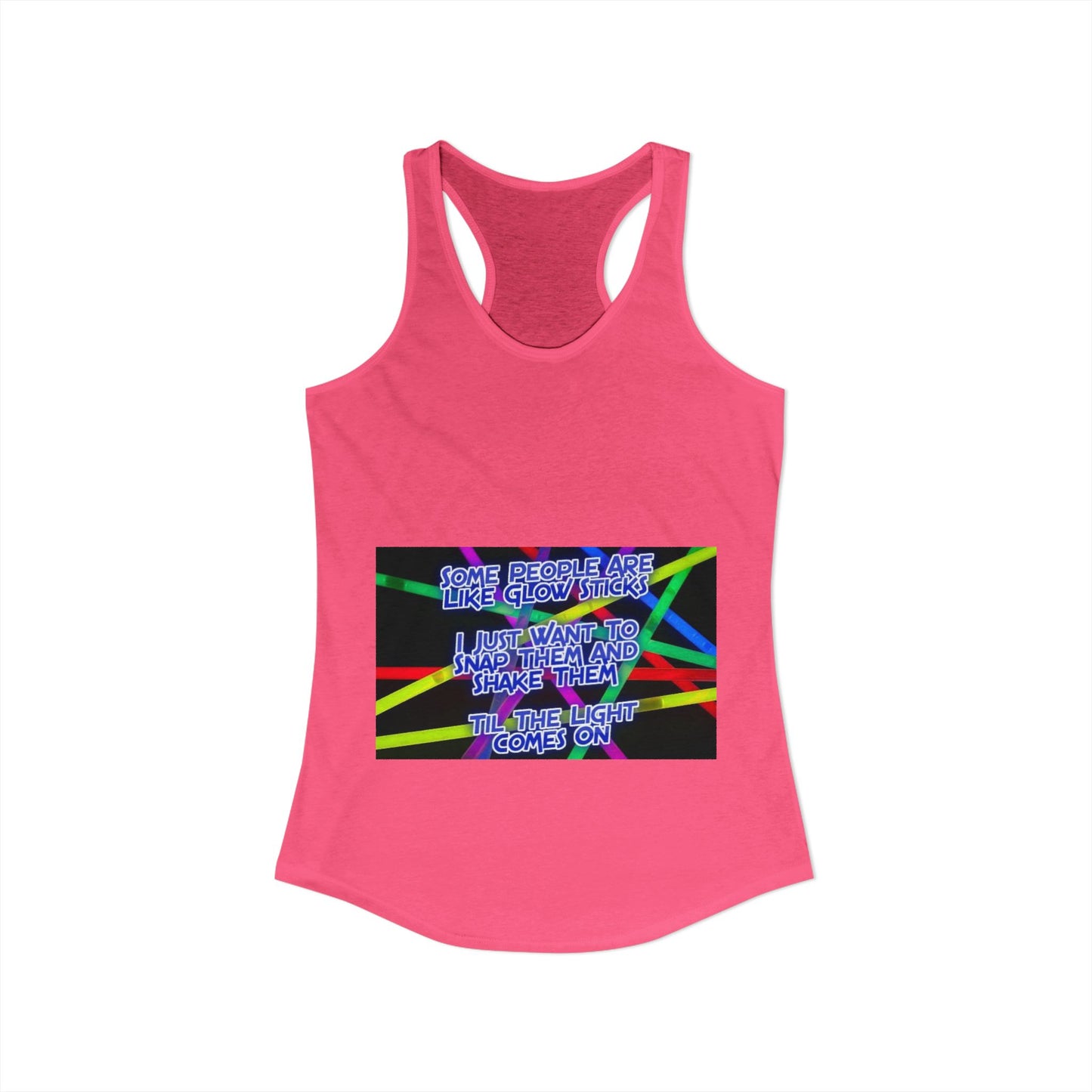 Glow Sticks Women's Racerback Tank