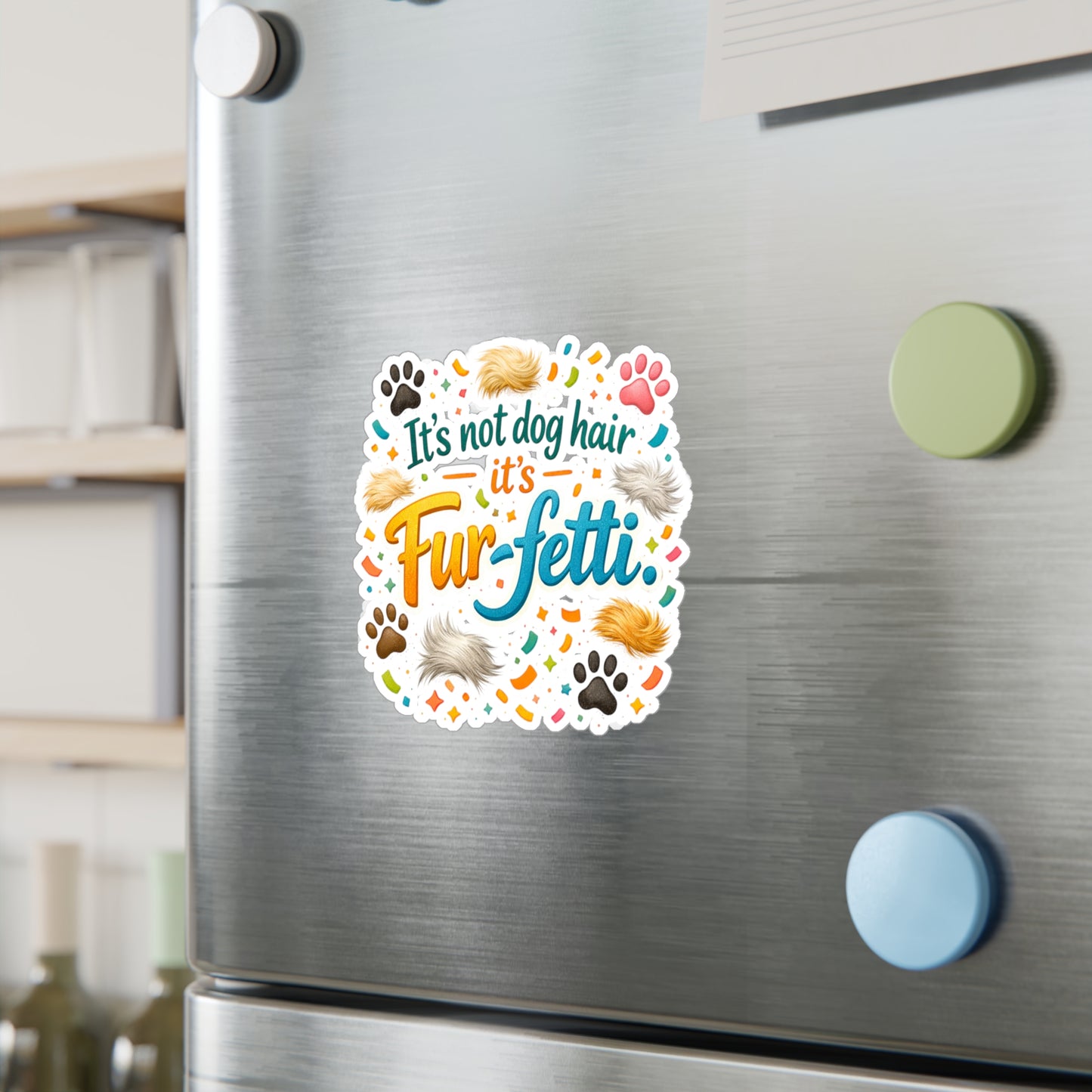 Fur-Fetti Dog Vinyl Decal