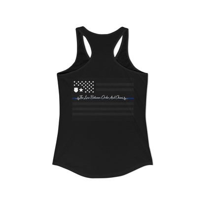 Thin Blue Line Women's Racerback Tank