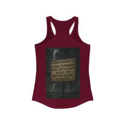 Florinthians 6:12 Women's Racerback Tank