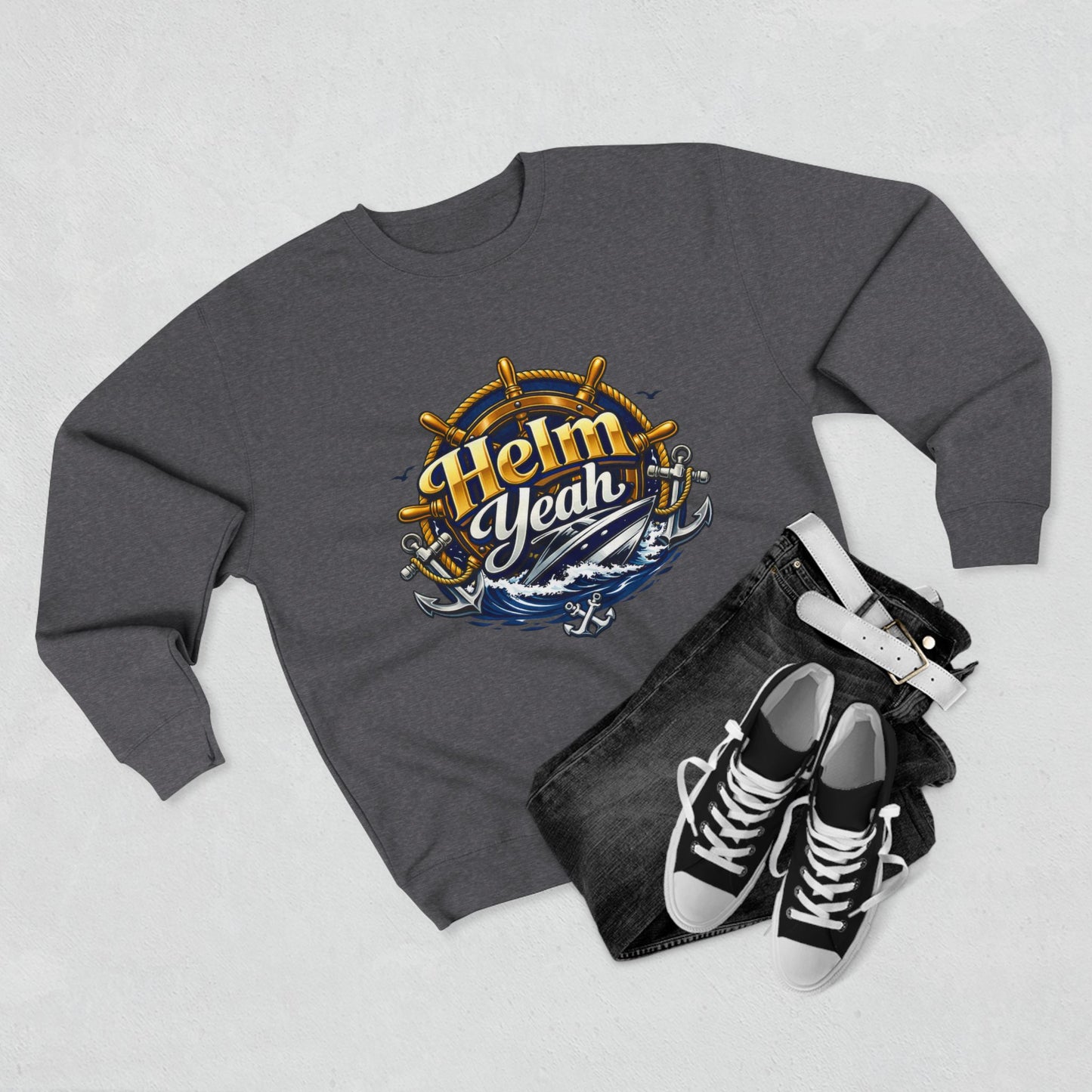 Helm Yeah Unisex Crewneck Sweatshirt