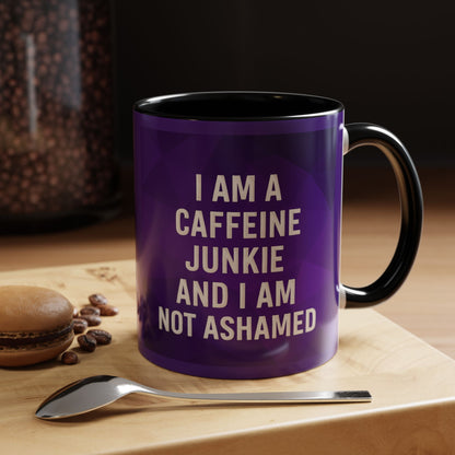 Caffeine Junkie 2-Tone Coffee Mug