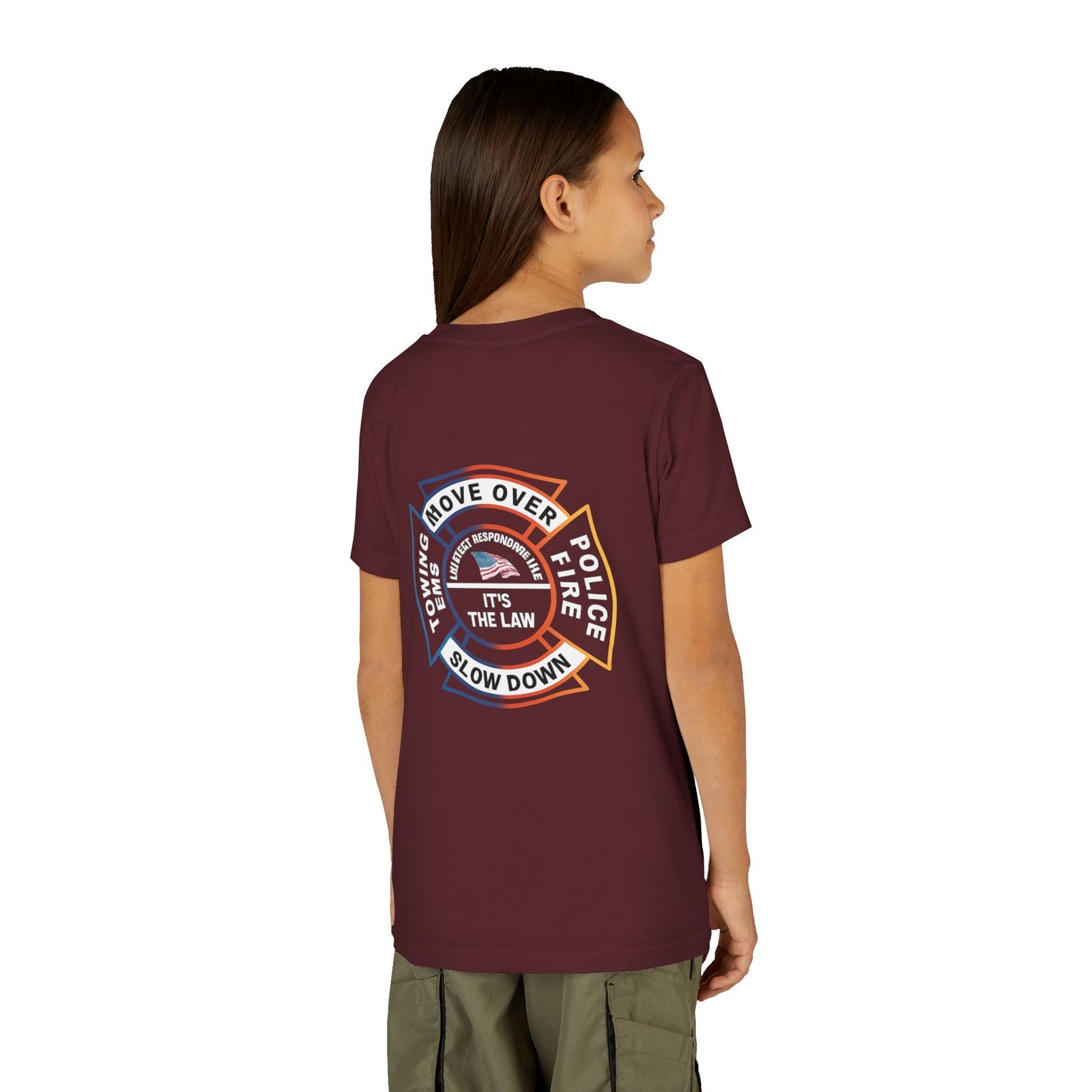 Let First Responders Live Youth Unisex Short Sleeve Crewneck Tee