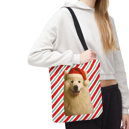 Santa Paws Samoyed Tote Bag