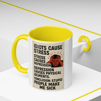 Stupid People 2-Tone Coffee Mug