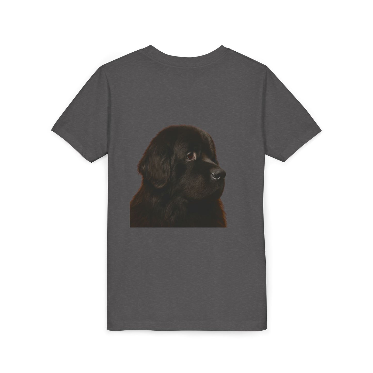 Newfie Head Youth Unisex Short Sleeve Crewneck Tee
