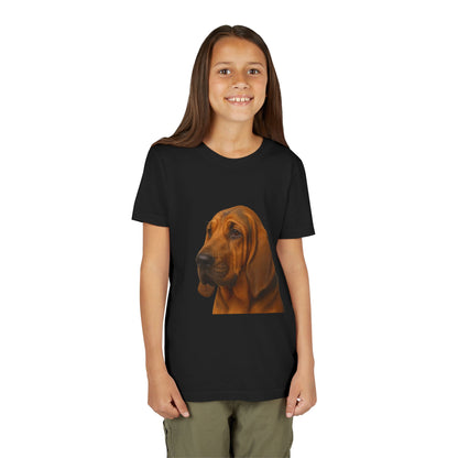Bloodhound Head Youth Unisex Short Sleeve Crewneck Tee
