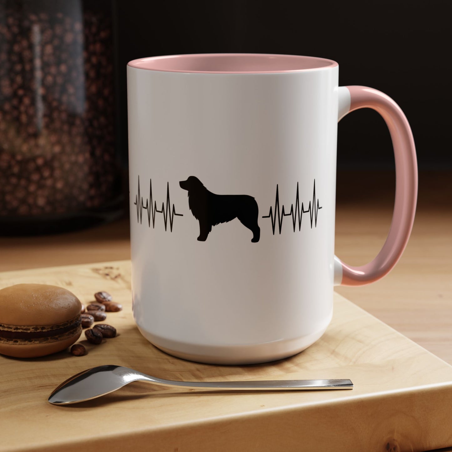 My Heart Beats For Aussies 2-Tone Coffee Mug