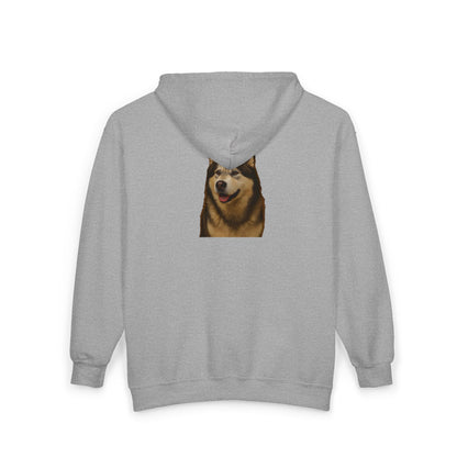 Malamute Head Unisex Full Zip Hoodie