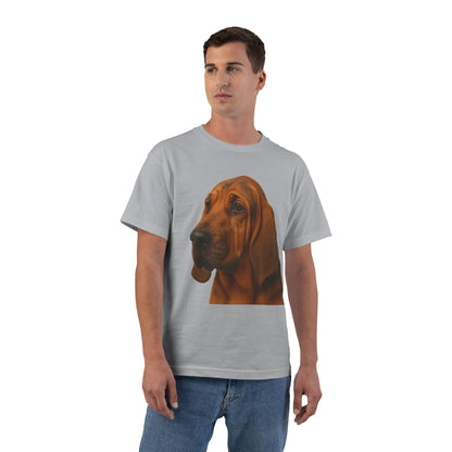 Bloodhound Head Men's Short-Sleeve Crewneck Tee