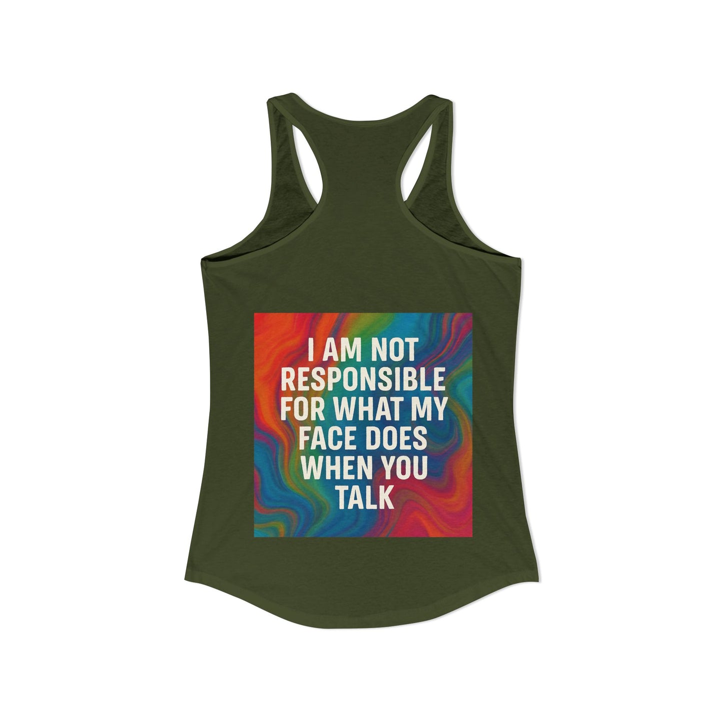 When You Talk Women's Racerback Tank