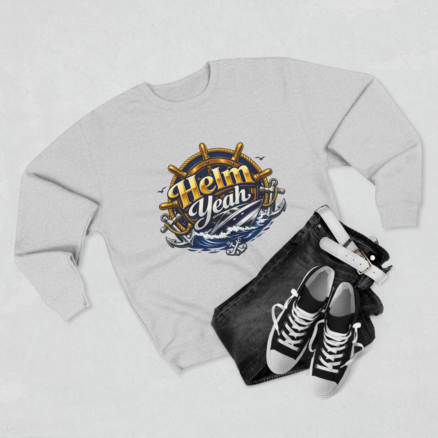 Helm Yeah Unisex Crewneck Sweatshirt