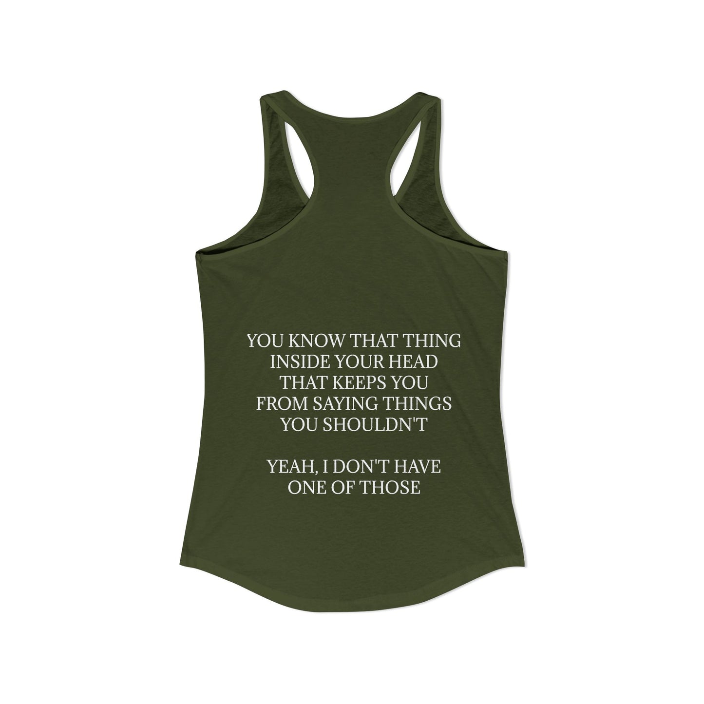No Filter Women's Racerback Tank