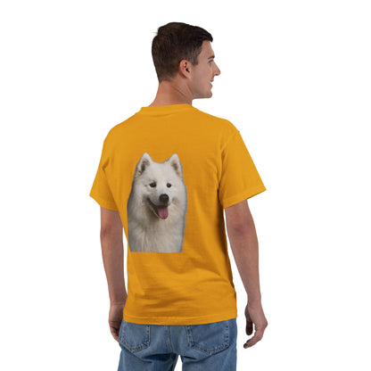 Samoyed Head Men's Short-Sleeve Crewneck Tee
