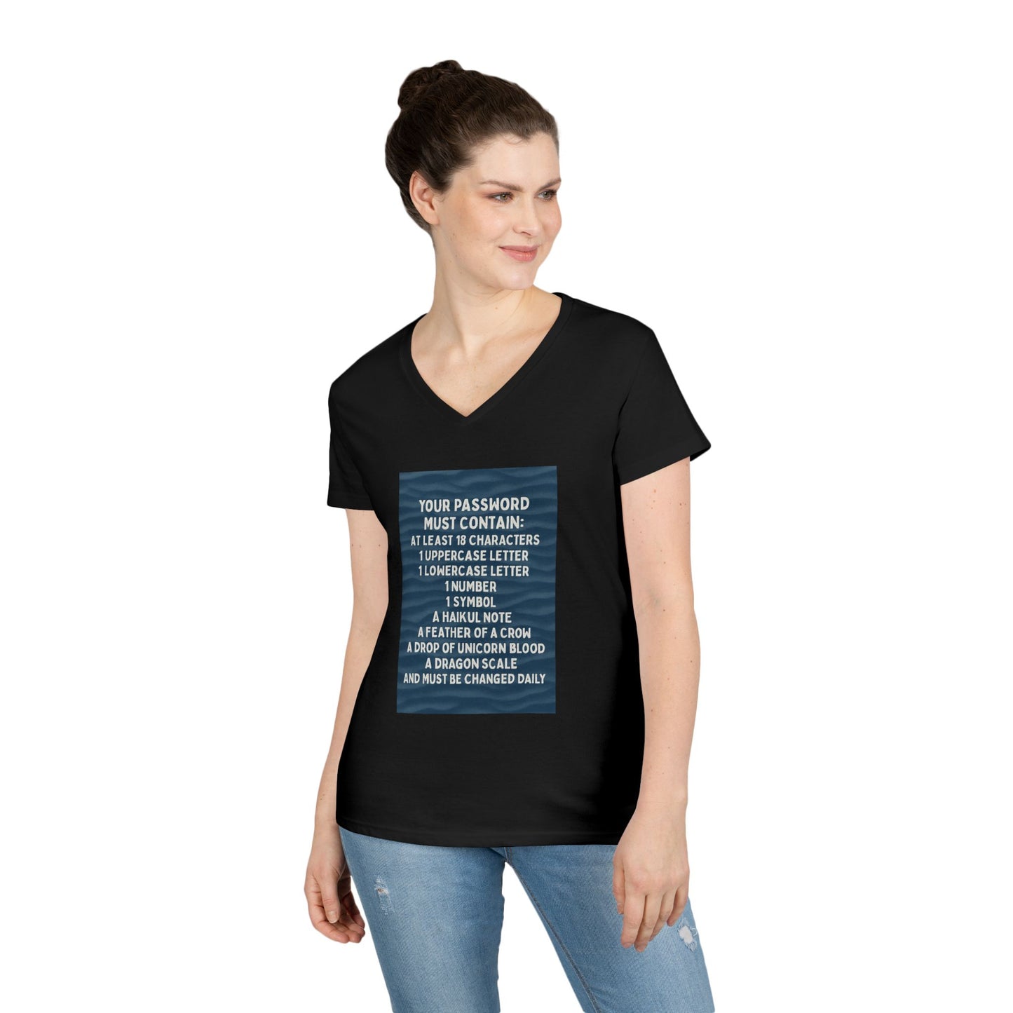 Password Women's V-Neck T-Shirt