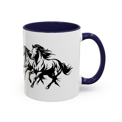 Horsin' Around 2-Tone Coffee Mug
