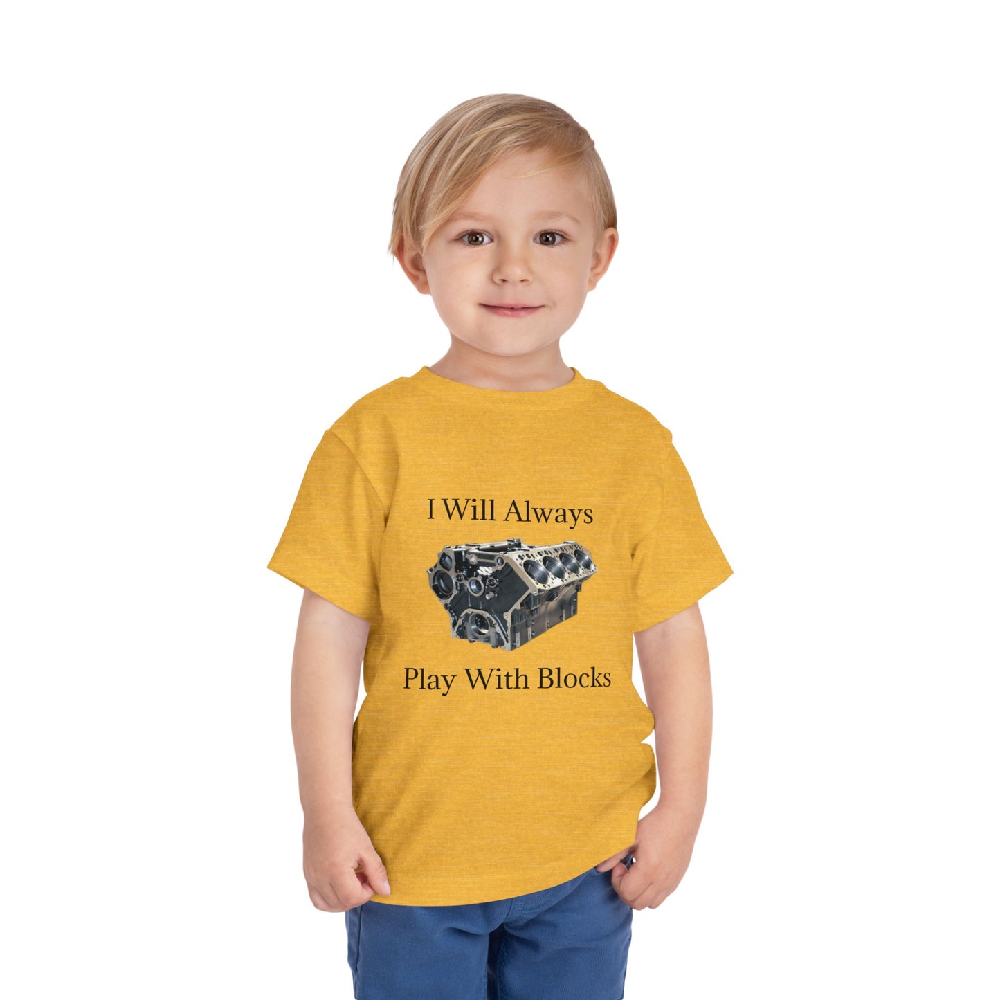 Play With Blocks Toddler Unisex Short Sleeve Crewneck Tee