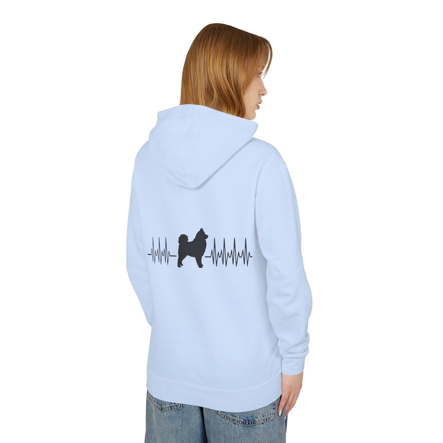 My Heart Beats For Samoyeds Unisex Lightweight Hoodie