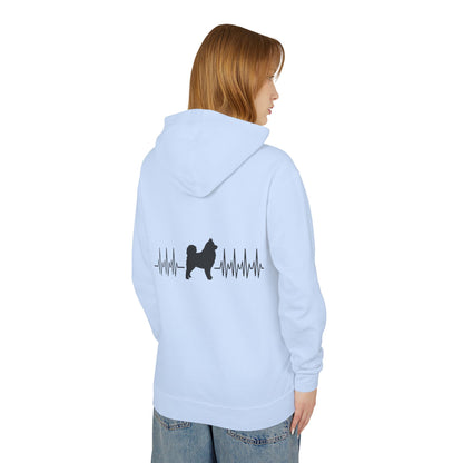 My Heart Beats For Samoyeds Unisex Lightweight Hoodie