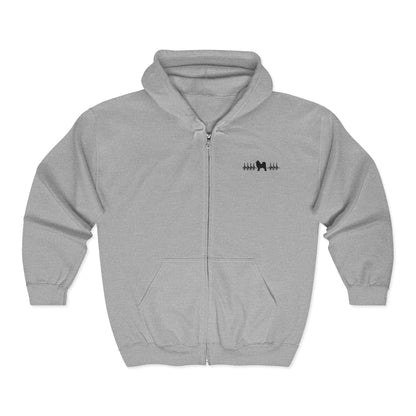 My Heart Beats For Samoyeds Unisex Full Zip Hoodie