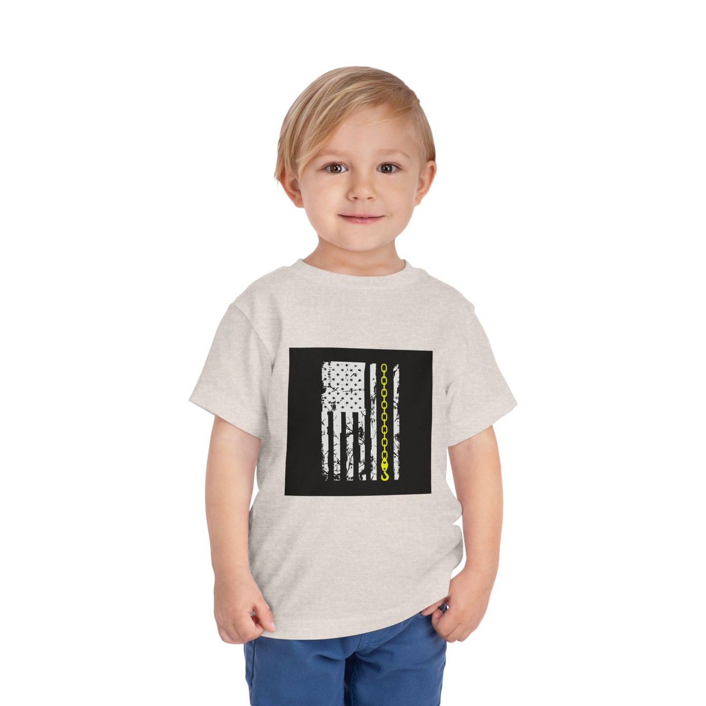 Thin Yellow Line Toddler Unisex Short Sleeve Crewneck Tee