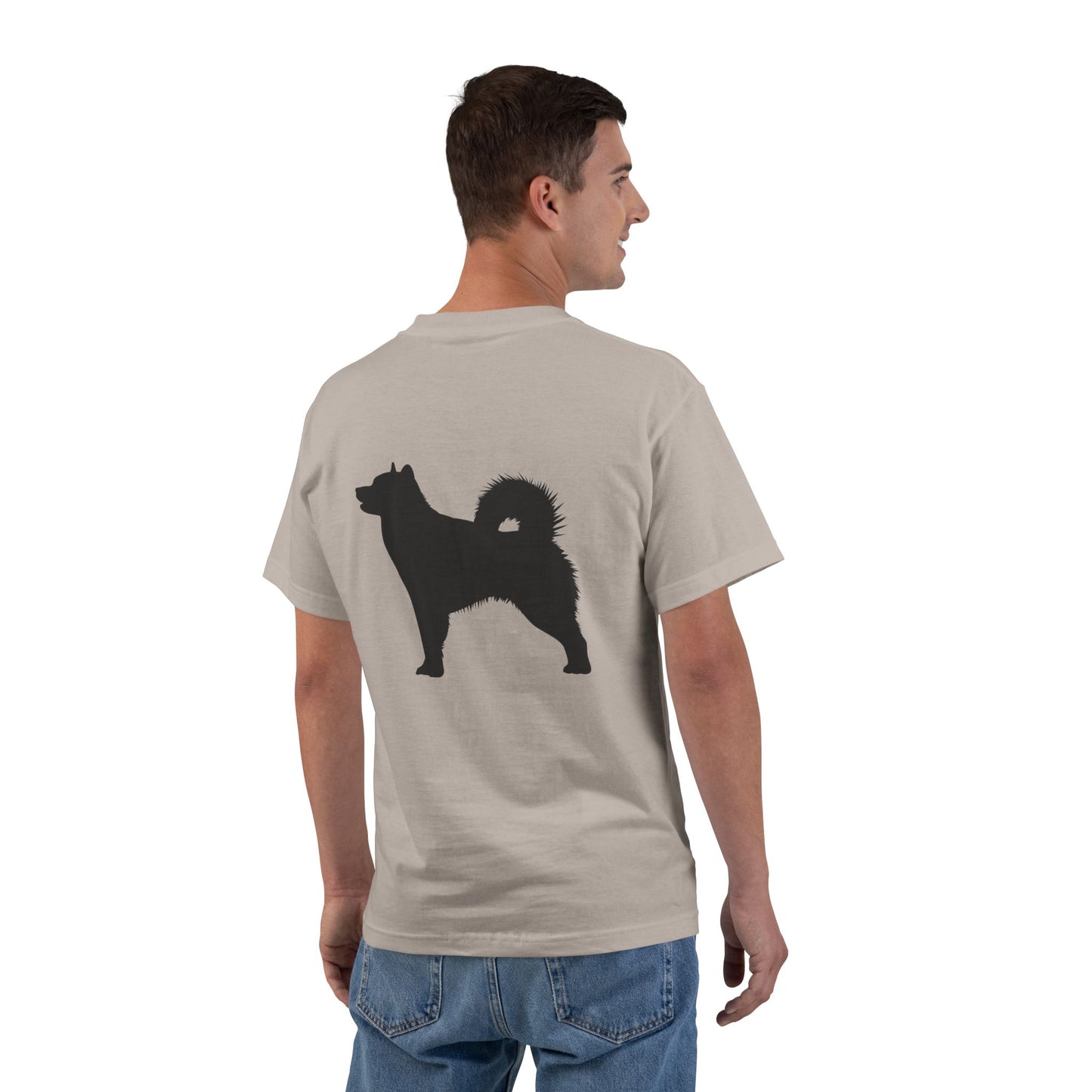 Malamute Silhouette Men's Short-Sleeve Crewneck Tee