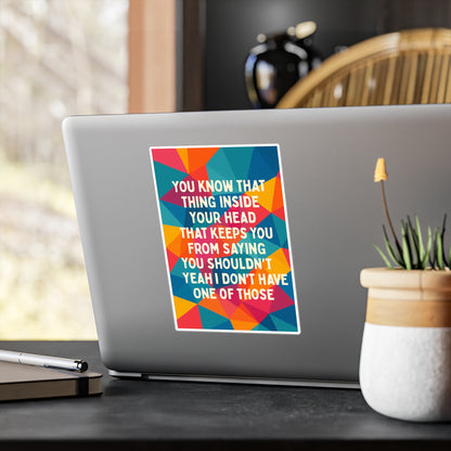 No Filter Vinyl Decal