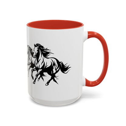 Horsin' Around 2-Tone Coffee Mug