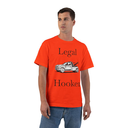 Legal H**ker Wheel Lift Tow Truck Men's Short-Sleeve Crewneck Tee