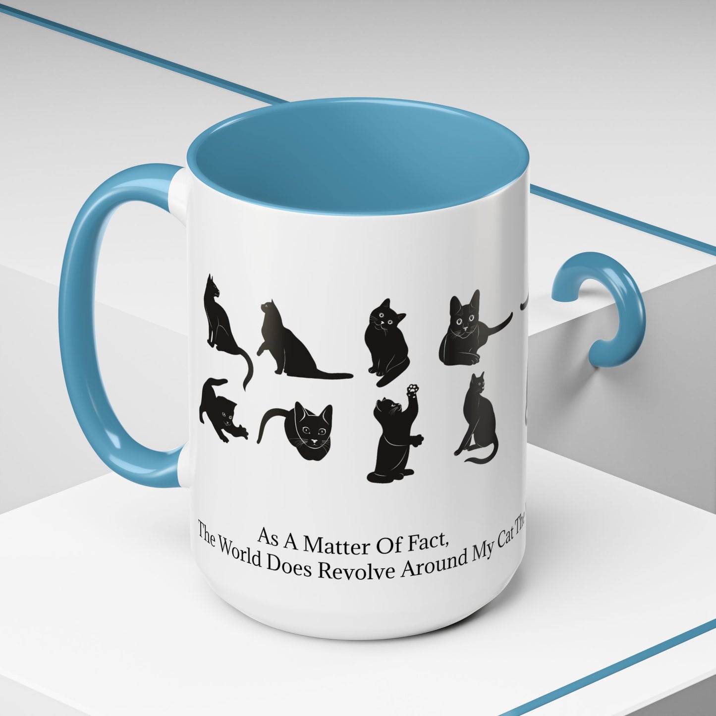 Matter Of Fact Cat 2-Tone Coffee Mug