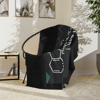 Socially Acceptable Velveteen Microfiber Blanket