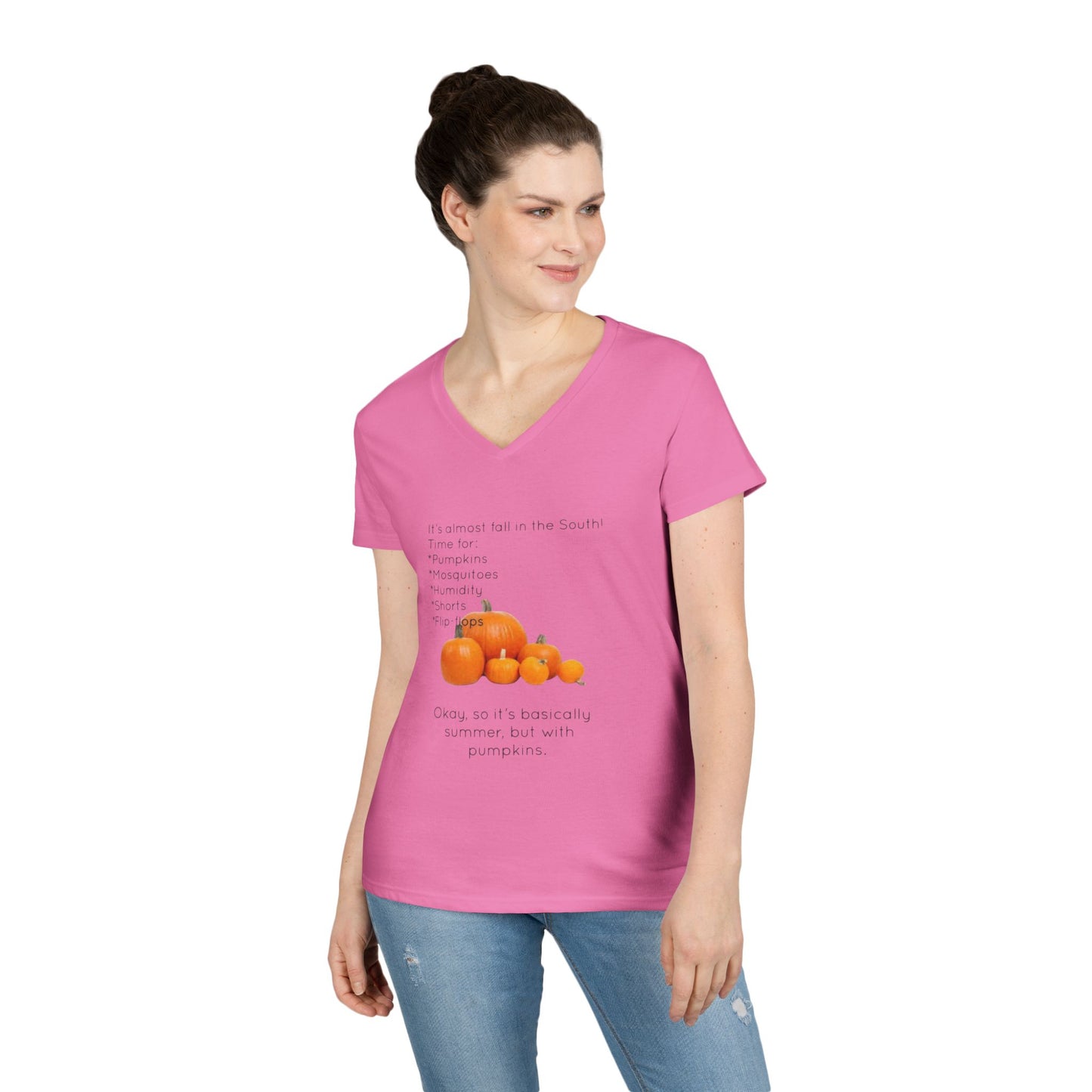 Fall In The South Women's V-Neck T-Shirt