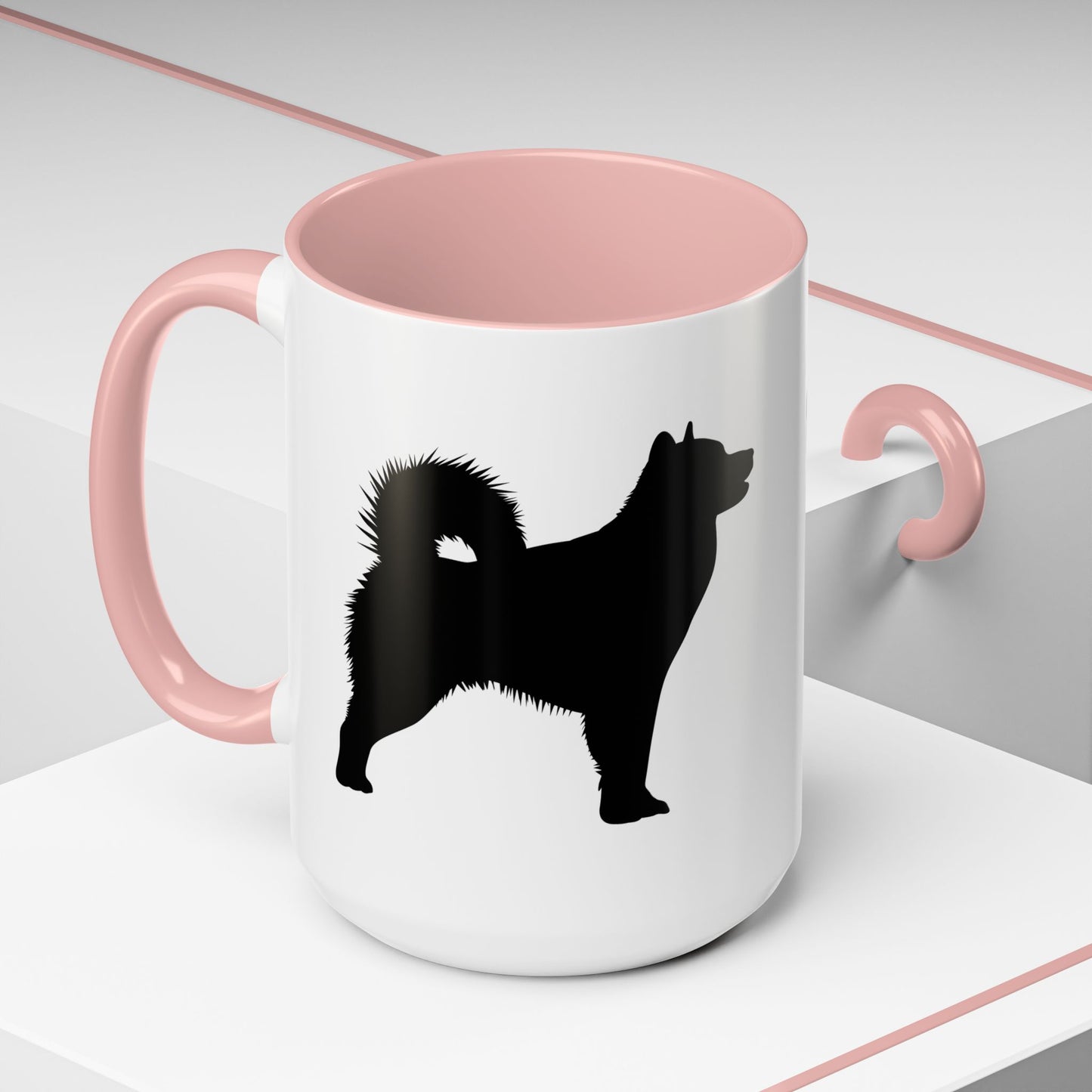 Malamute Silhouette 2-Tone Coffee Mug