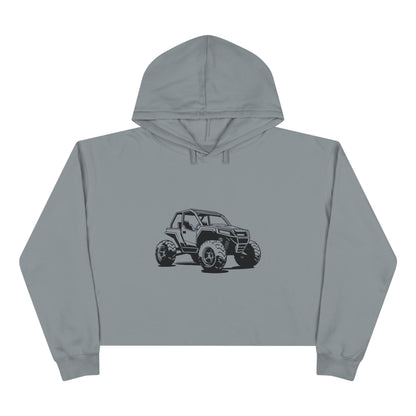 Off The Beaten Path Side By Side Women's Crop Hoodie
