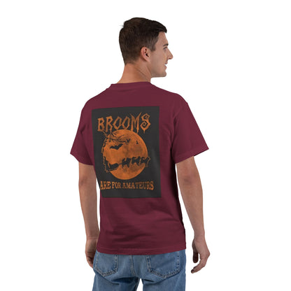 Brooms Are For Amateurs Men's Short-Sleeve Crewneck Tee