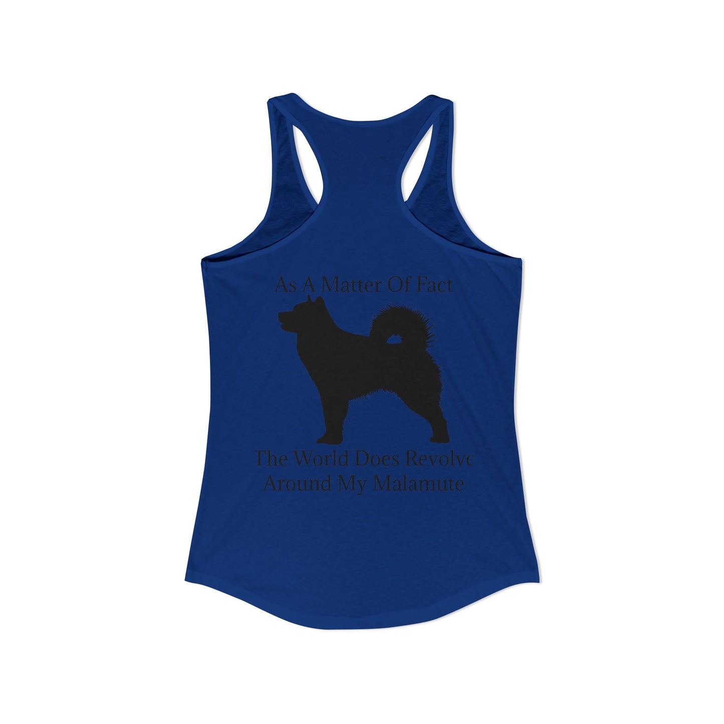 Matter Of Fact Malamute Women's Racerback Tank