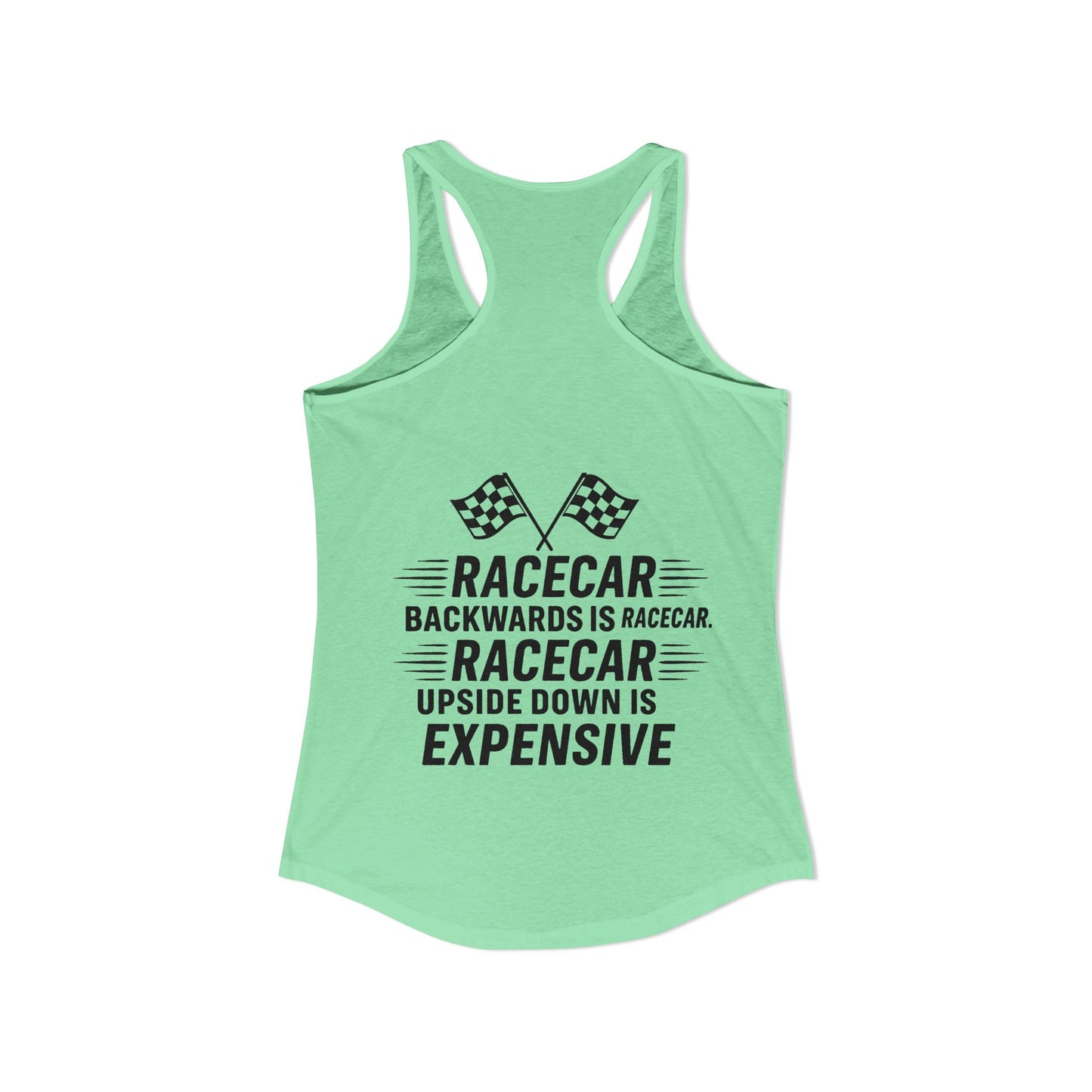 Racecar Backwards Women's Racerback Tank