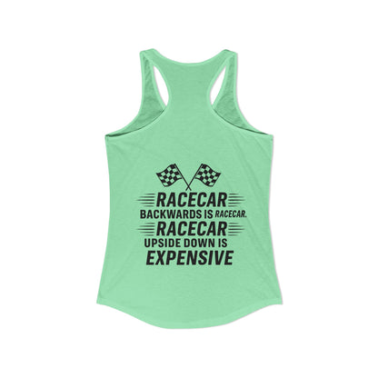 Racecar Backwards Women's Racerback Tank