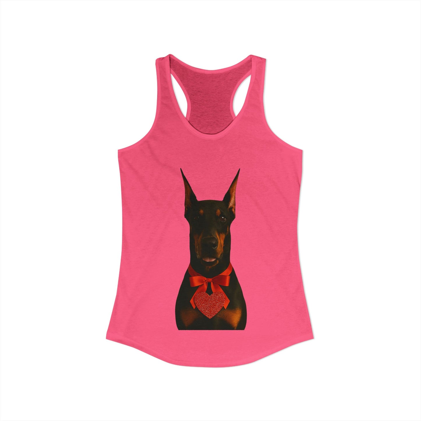 Cupid's Companion Doberman Women's Racerback Tank