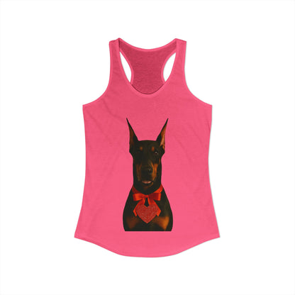 Cupid's Companion Doberman Women's Racerback Tank